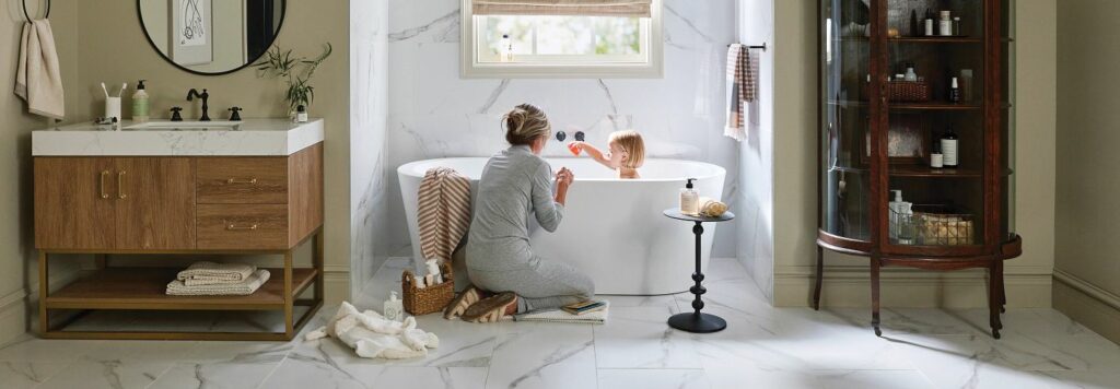 Bathroom tile flooring | Endwell Rug & Floor